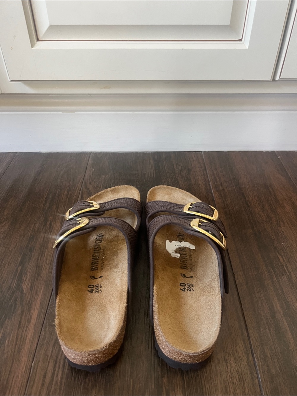 NWT BIRKENSTOCK BIG BUCKLE RAFFIA SANDAL - Picture 6 of 7
